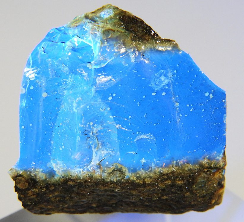 ブルーアンバー 185(蛍光) インドネシア - 鉱物標本・隕石標本販売の